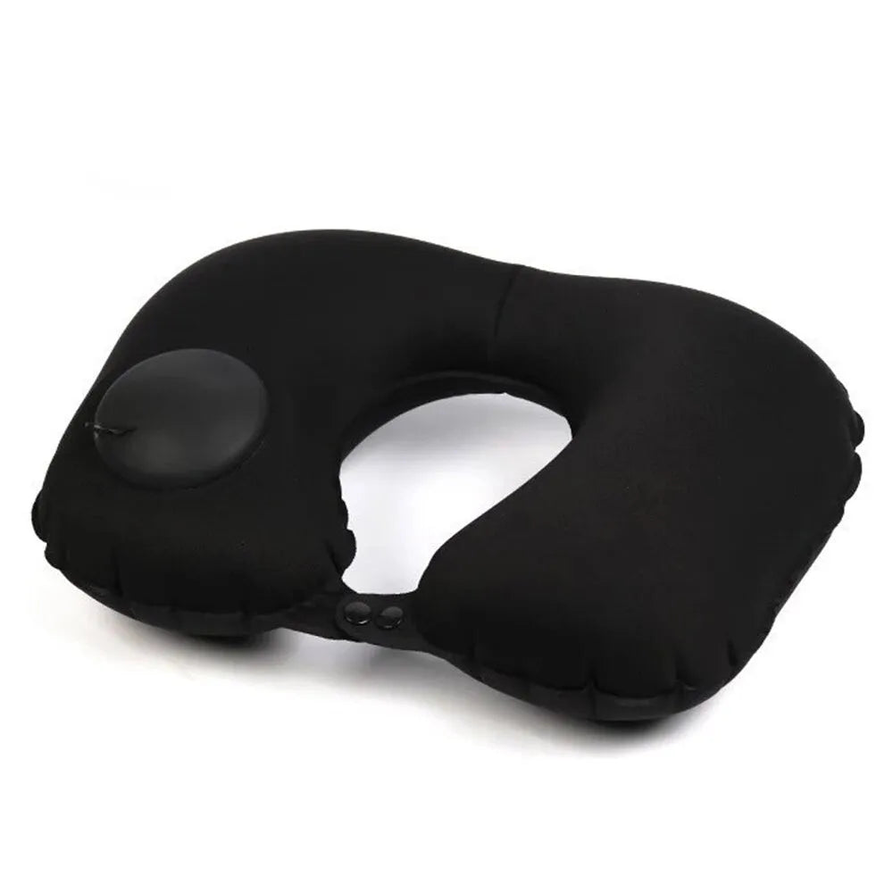 Vibe Geeks U Shaped Portable Inflatable Manual Pressurized Neck Pillow-0